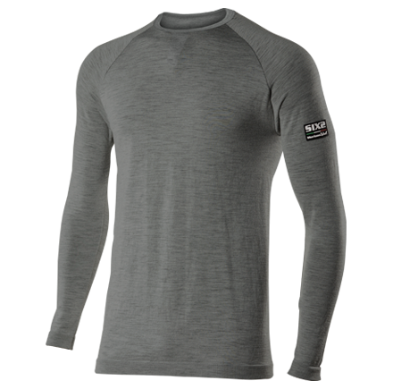 SIXS - Merino Longsleeve - Anthracite- S/M