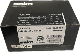 Sako Range 7.62x53R -FMJ 120A (8.0g) - 50kpl rasia