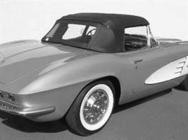 Sufflett Corvette C1 61-62 vinyl svart
