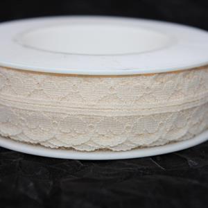 Band 25 mm 25 m/r spets creme