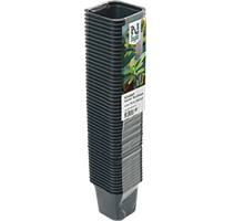 Plastkrukor 7 cm fyrkant/25 st
