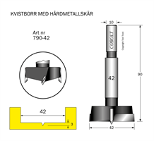 HM Kvistborr D=42 S=10 TL=90