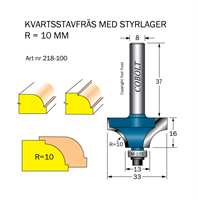 Kvartsstavfräs R=10 D=33 L=16 S=8