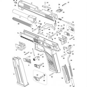 CZ P-07 / P-09 luistinvapauttimen jousi