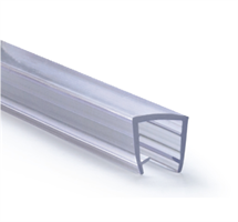 Kantlist / U-list uten leppe - for 5 mm glass