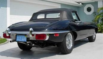 Sufflett Jaguar E-type 61-71 vinyl svart
