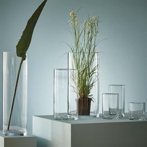 Glasvas cylinder diameter 10cm olika höjd