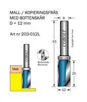 Mallfräs D=12 L=25 TL=63 S=8