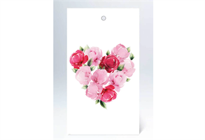 Kort SP Tags "Hjärta i blommor" 50/fp