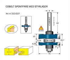 Spontfräs L=6.35 L2=22.7 F=9.5 D=41 S=8