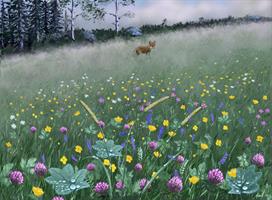 Midsommarnatt,100x70 cm