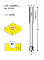 Kvistborr HSS D=10 TL=90 S=8