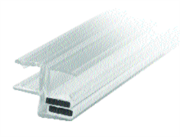 Magnetlist 180 gr. m/anslag for 5 mm glass - 1 par