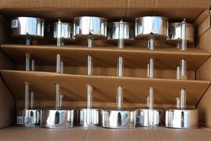 Ljushållare glas silver 12/fp olika storlekar