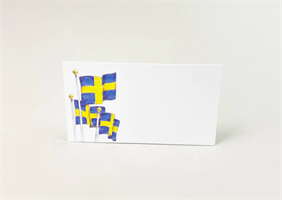 Kort SP mini Sverigeflaggor 50/bt