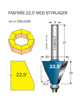 Fasfräs 22.5° L=26 D=30 S=8