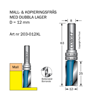 Mallfräs D=12 L=25 TL=63 S=8