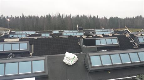 Velux takljusmoduler i Umeå reningsverk