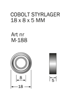 M-188 Kullager 18 x 8 x 5 mm