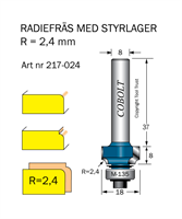 Avrundningsfräs R=2.4 D=18 L=8 S=8