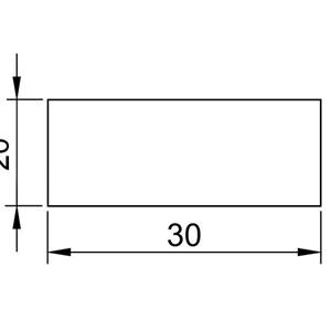 Cellegummi strips 30x20 mm Sort m/lim - 10 meter