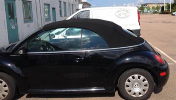 Sufflett New Beetle 03-11 el tyg svart glas defroster