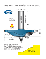 Frisfräs R=22.2 D=78 L=16 S=12