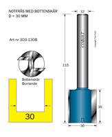 Notfräs D=30 L=35 TL=115 S=12