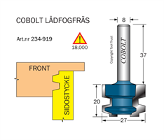 Lådfogfräs L=20 D=27 S=8