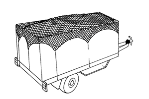 Släpkärrenät, 2,38x1,77m