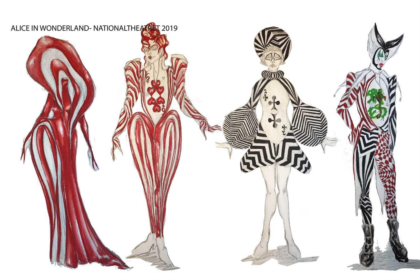 Alice in wonderland - Nationaltheatret- Director: Mads Bones - 2019 - Costume Design: Christina Lovery 