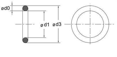 O-rengas 35,0X3,5 FPM