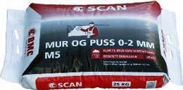 Scan Mur og pussmørtel M5, 0-2 mm Big Bag 1000 kg