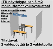 ITK base booth 5 m2 of free furniture