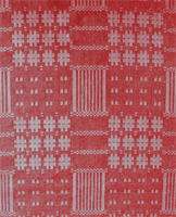 Davids harpa bordsduk 150x350 cm, röd