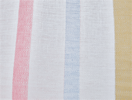 Vejbystrand handduk 50x70 cm, sand/ljusblå/rosa