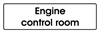 IMO Sign Engine Control Room 300x100 mm