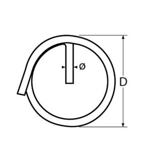 Låsring 1,5x25mm, A4