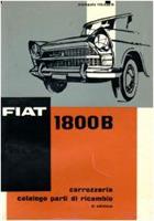Reservdelskatalog karosseri begagnad original Fiat 1800 B 2a serie
