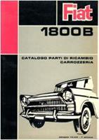 Reservdelskatalog karosseri begagnad original Fiat 1800 B 1a serie