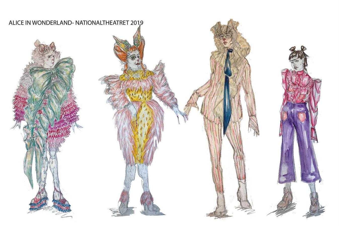 Alice in wonderland - Nationaltheatret- Director: Mads Bones - 2019 - Costume Design: Christina Lovery 