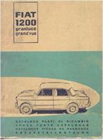 Reservdelskatalog mekanik begagnad original Fiat 1200 Granluce 1a serie