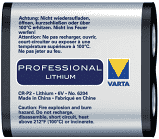 Varta Industrial Paristo CRP2 Lithium