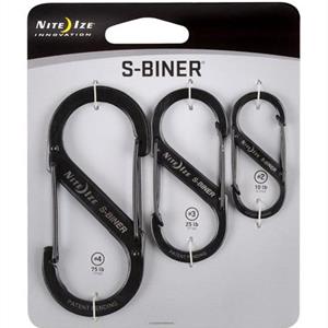 S-Biner 3 Pack - Black