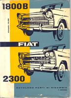 Reservdelskatalog mekanik begagnad original Fiat 1800 B, 2300 1a serie