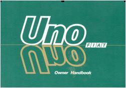 Instruktionsbok Engelsk text begagnad Fiat Uno