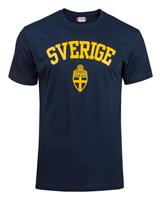 Sverige T-Shirt Marinblå