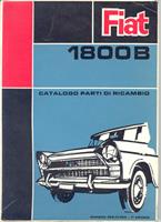 Reservdelskatalog mekanik begagnad original Fiat 1800 B