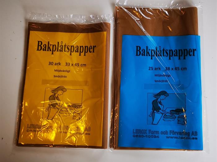 Bakplåtspapper åter i lager igen.