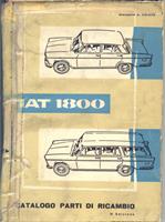 Reservdelskatalog mekanik begagnad original Fiat 1800, 1800 Kombi 2a serie